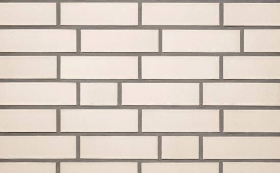 Кирпич клинкерный облицовочный пустотелый Roben Oslo perlweiss гладкий, 240*90*40 мм